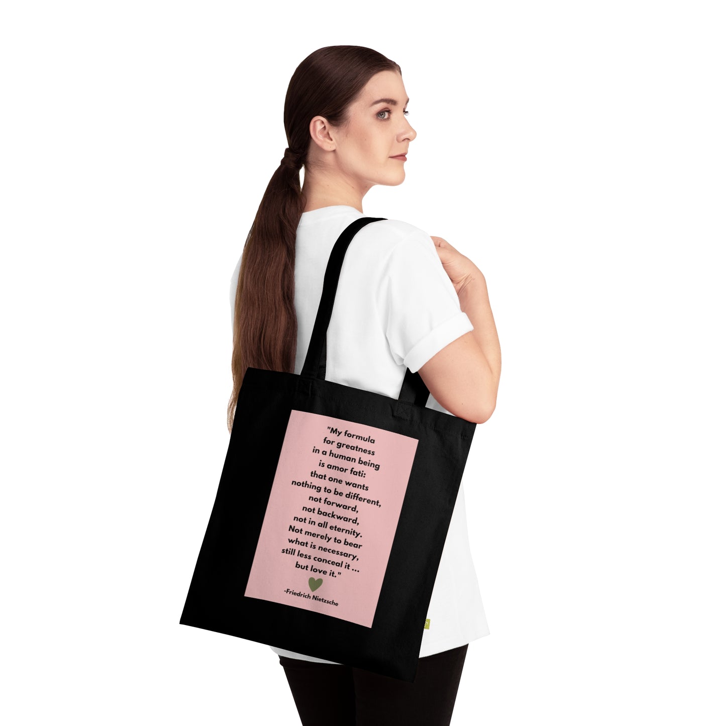 Amor Fati - Formula For Greatness - Organic Cotton Tote Bag For Days Of Ennui