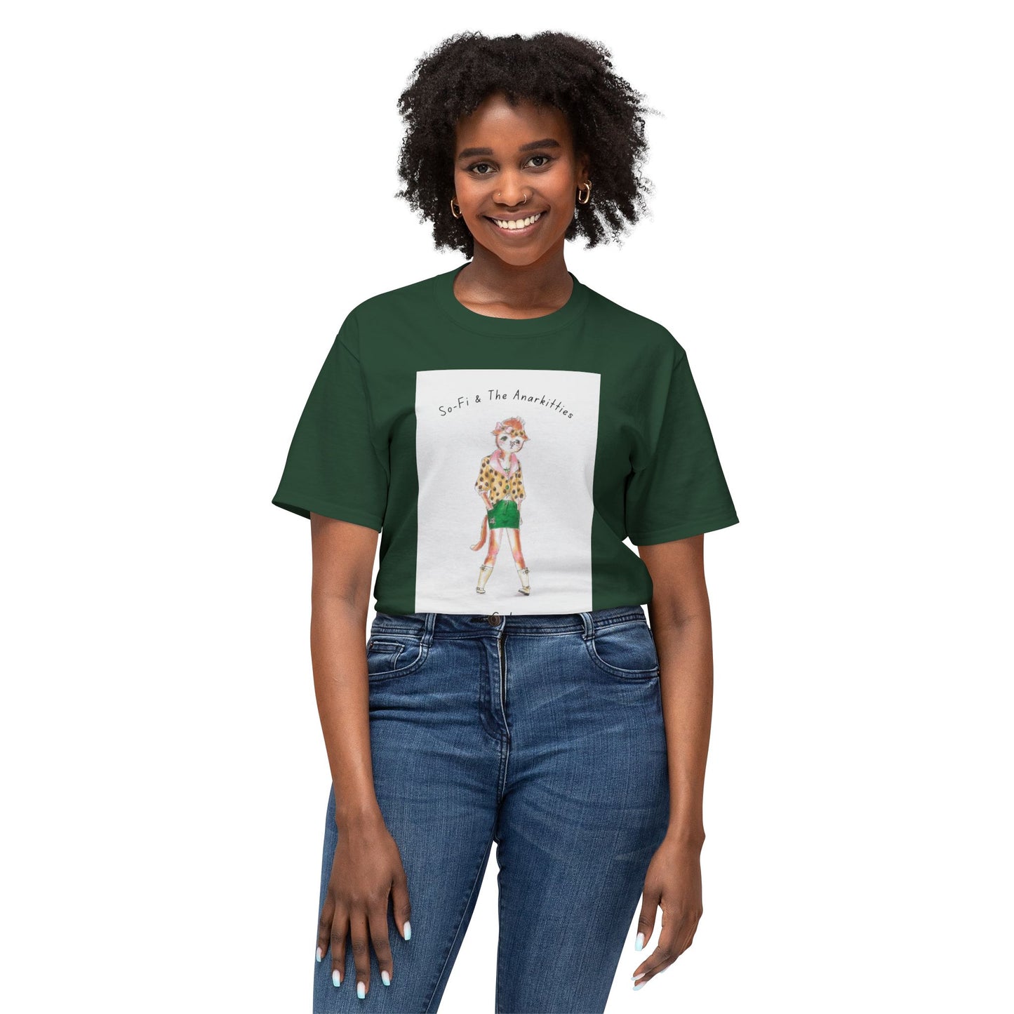 Cat of So-Fi & The Anarkitties - Cozy Cotton Tee for Everyday and Beyond