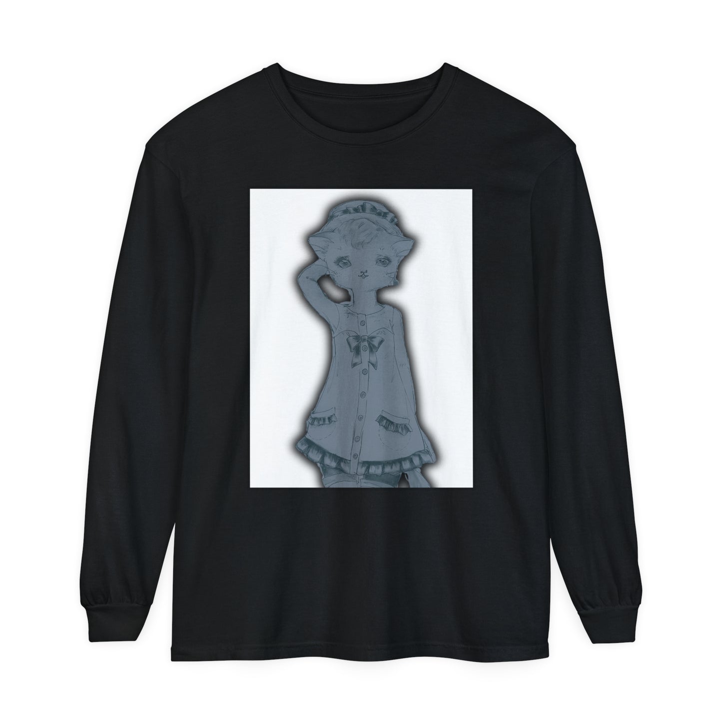 Ghost Cats of Venice - Winter is Upon Us - Cozy Ring-Spun Cotton Jersey Long Sleeve Tee