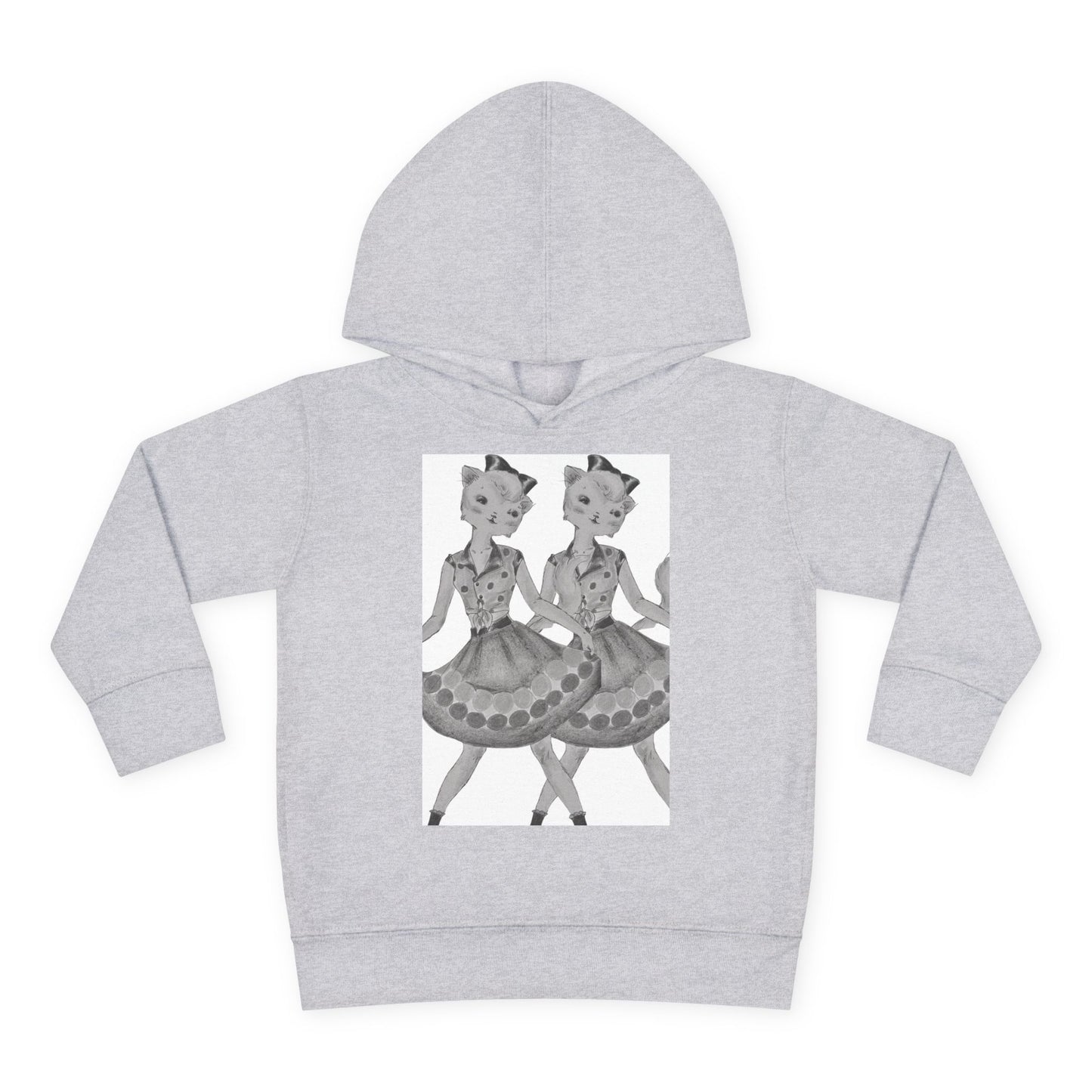 Maddie, Maddie - Dancing Kitties -Cozy Pullover Fleece Hoodie for Curious Kids