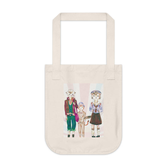 Les Halles Kitties - Organic Canvas Tote Bag for the Revolution