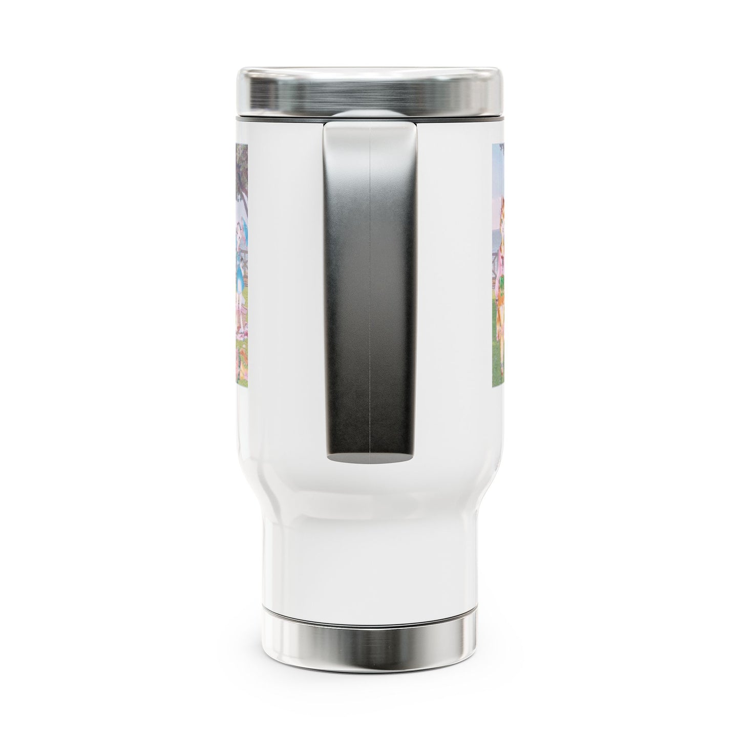 Sunday In The Park With The Anarkitties - Stainless Steel Traveling Tumbler for Humans with Wanderlust, 14oz