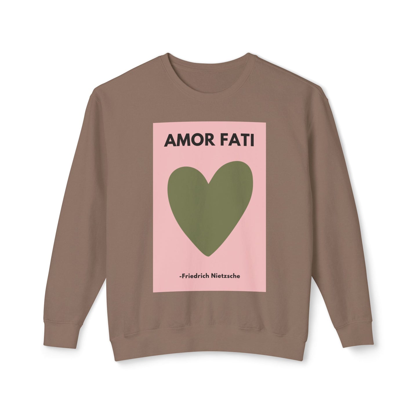 Amor Fati - Amor Fati - Love of Fate -  Cozy Ring-Spun Sweatshirt For Brooding Existentialists