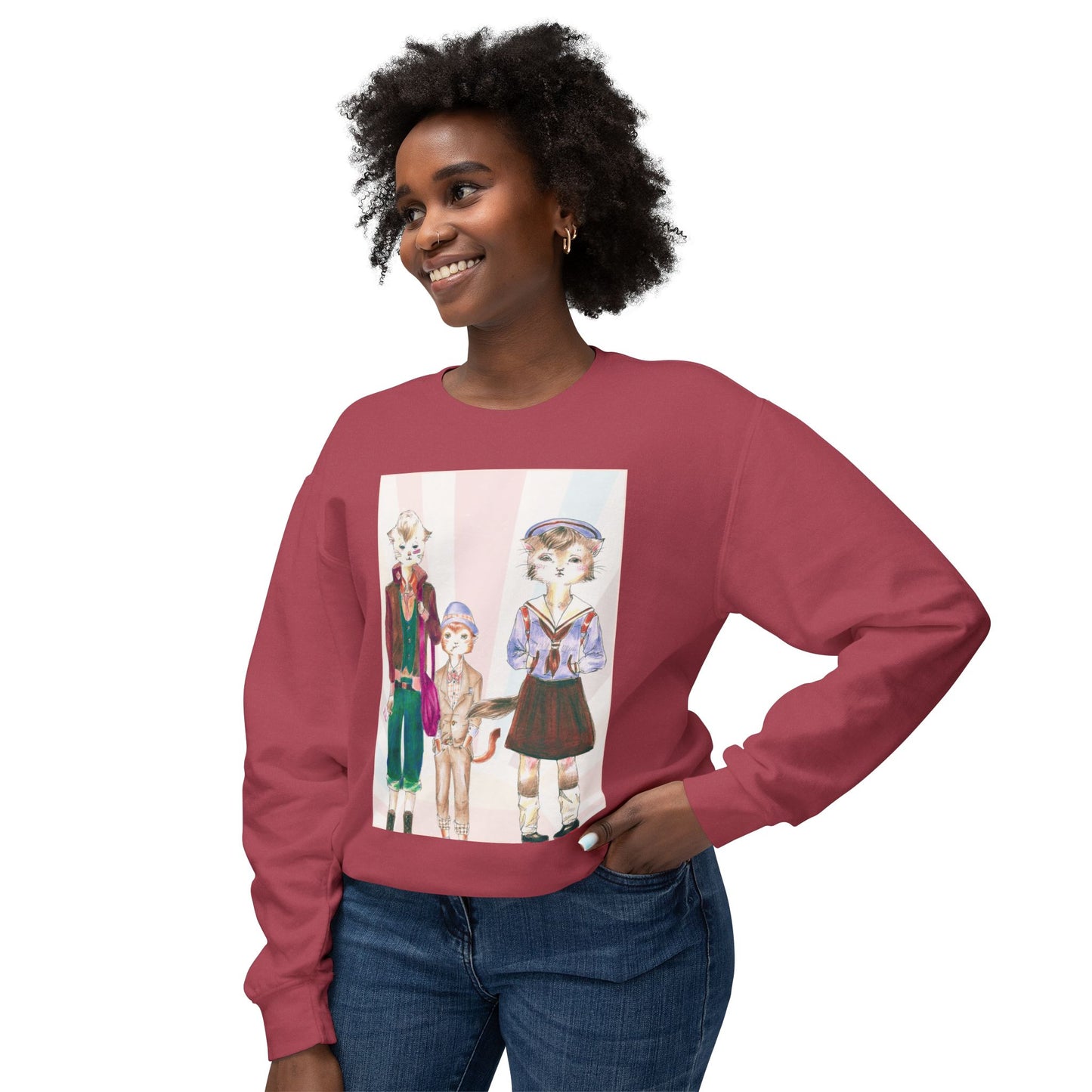 Les Halles Kitties - Cozy Ring-Spun Sweatshirt For Suffragettes