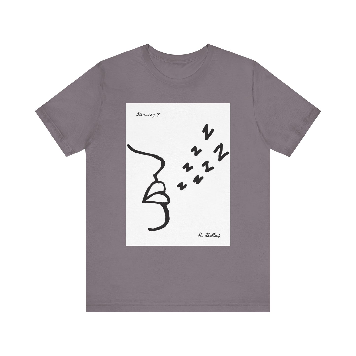 Dark Squiggles & Prose 7 by R. Gallay - Cozy Unisex Heavy Cotton Tee For Days of Ennui