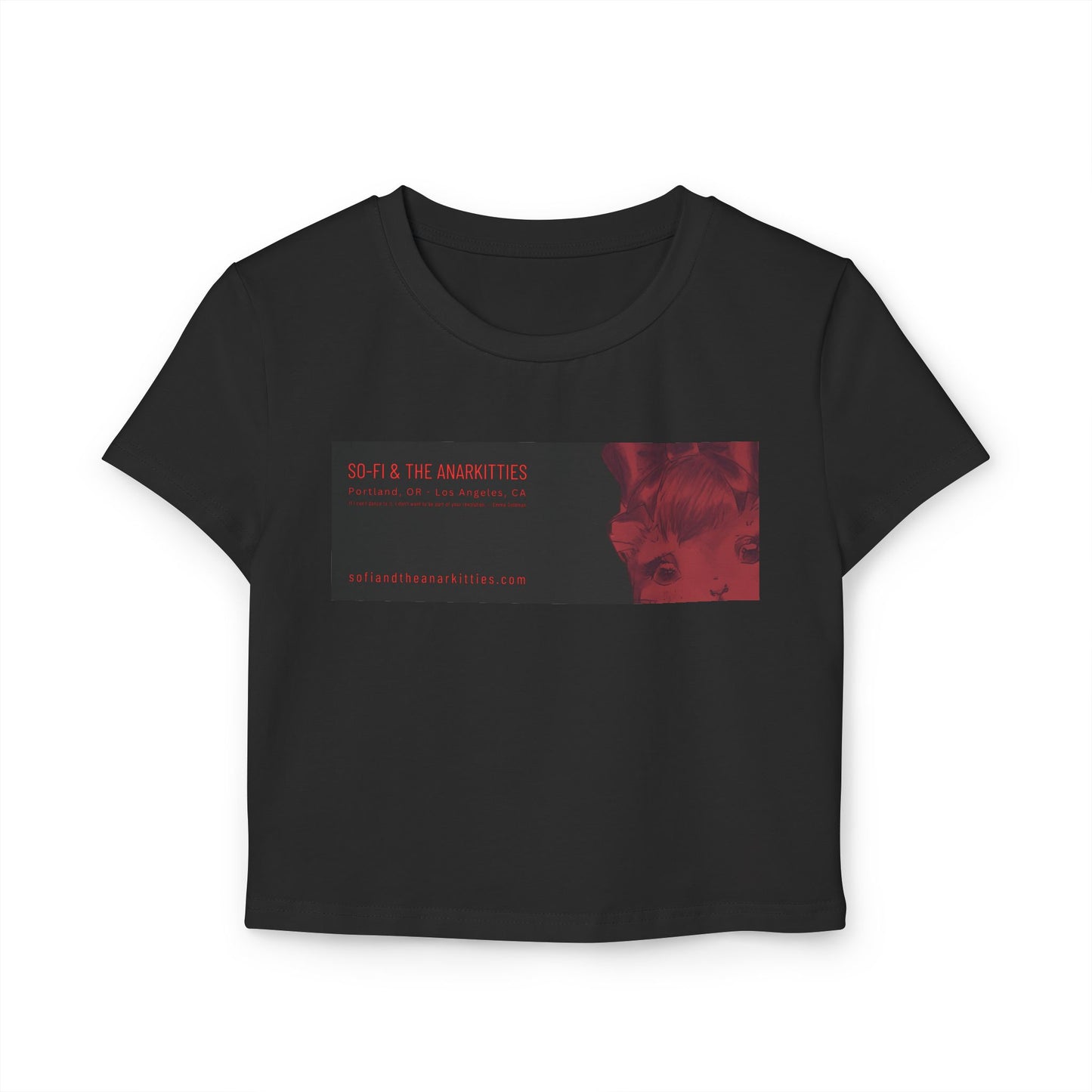 So-Fi & The Anarkitties - Vermillion Branded Women's Baby Tee