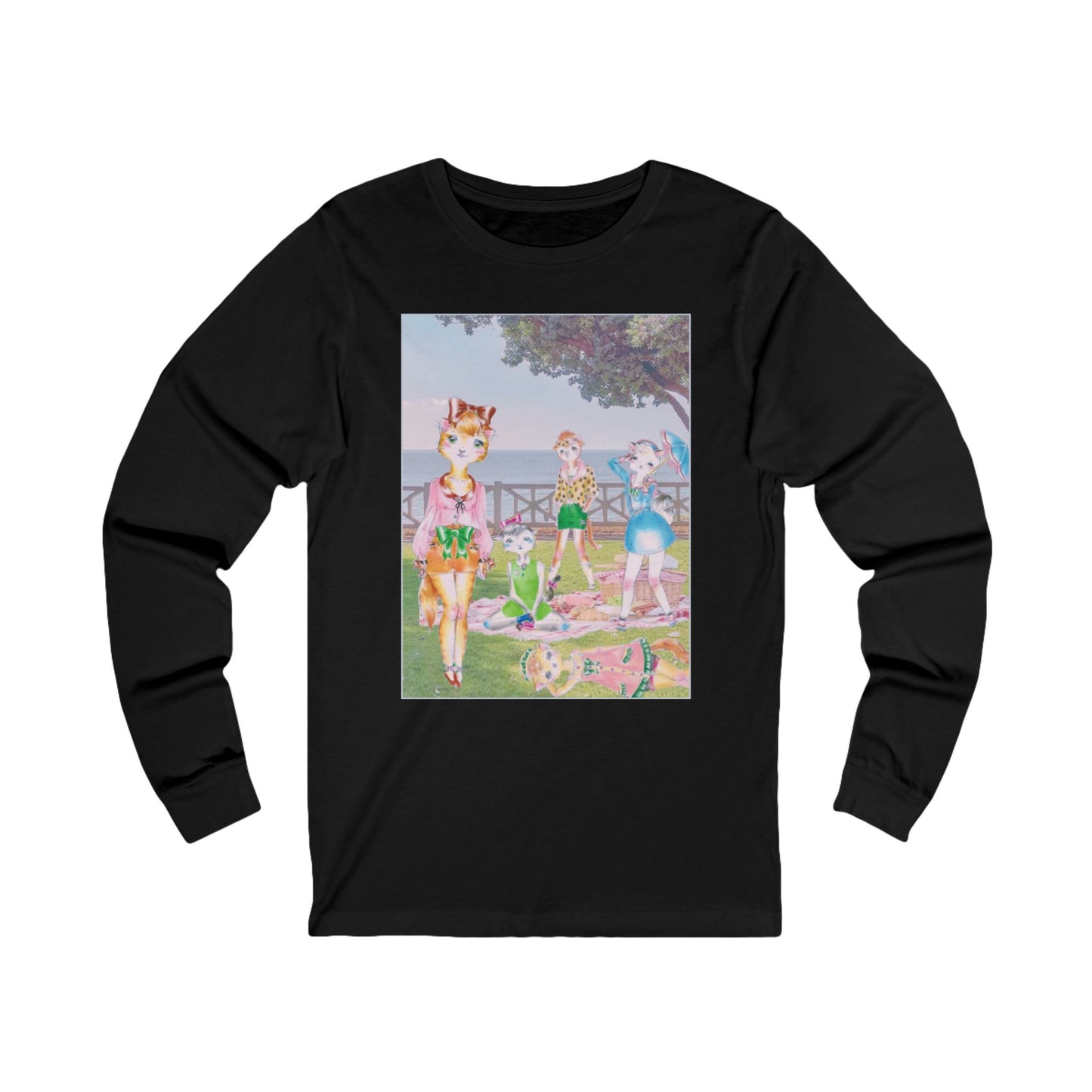 Sunday In The Park With The Anarkitties - Winter is Upon Us - Cozy Ring-Spun Cotton Jersey Long Sleeve Tee