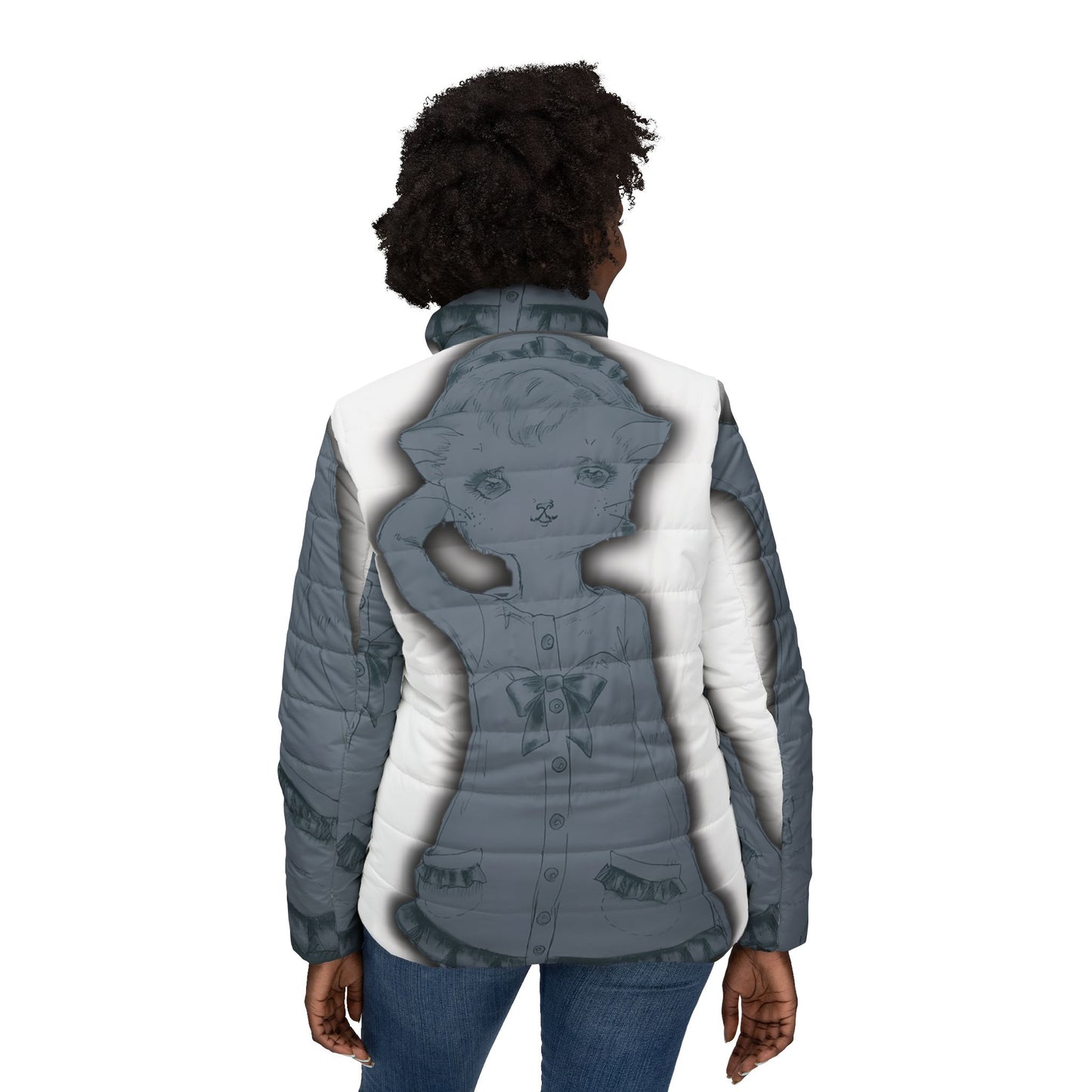 Ghosts Cats of Venice - Keepin' It Real Women’s Puffer Jacket