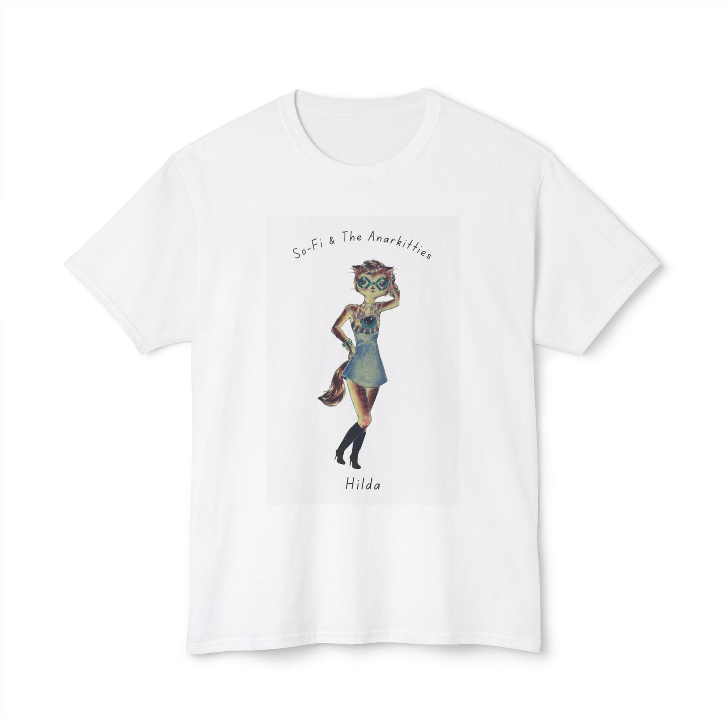 Hilda of So-Fi & The Anarkitties - Cozy Cotton Tee for Everyday and Beyond