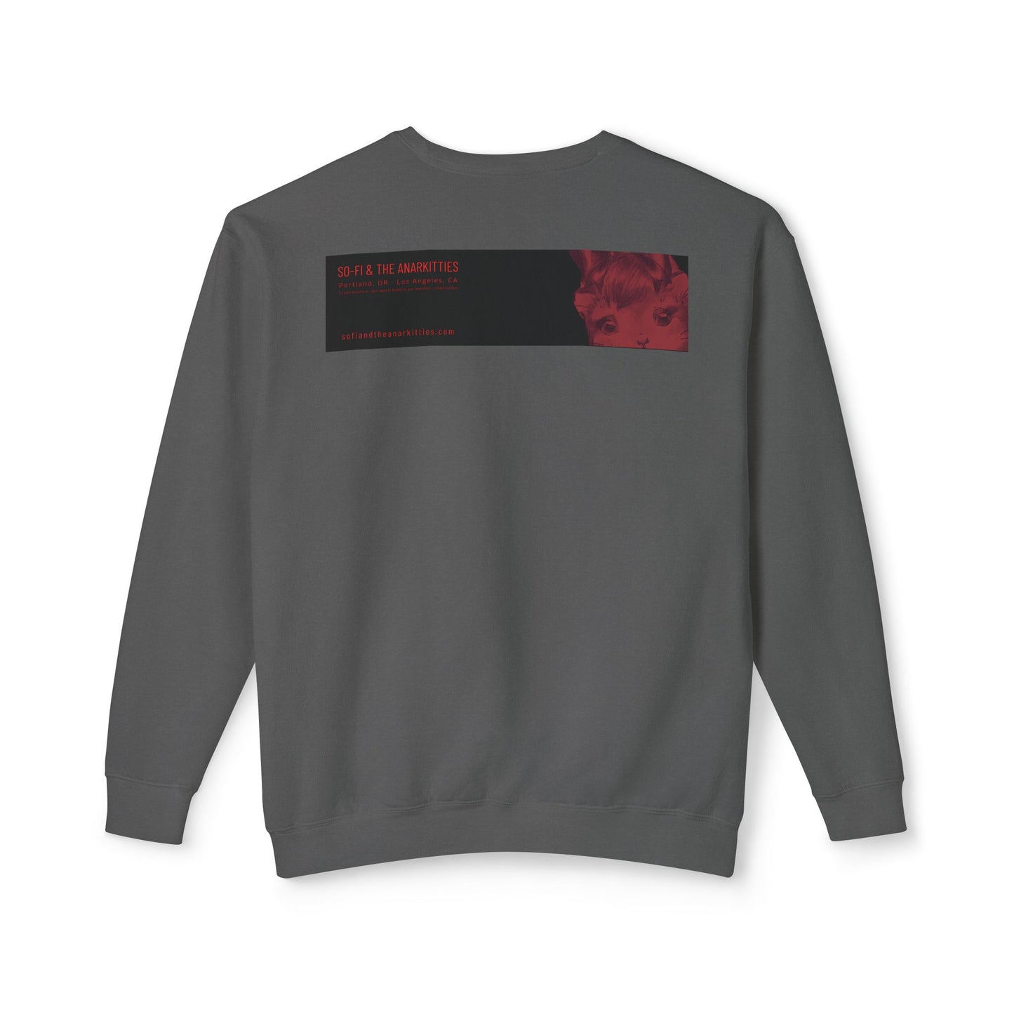 Vermillion Shimmy Kitties - Cozy Ring-Spun Sweatshirt For Suffragettes