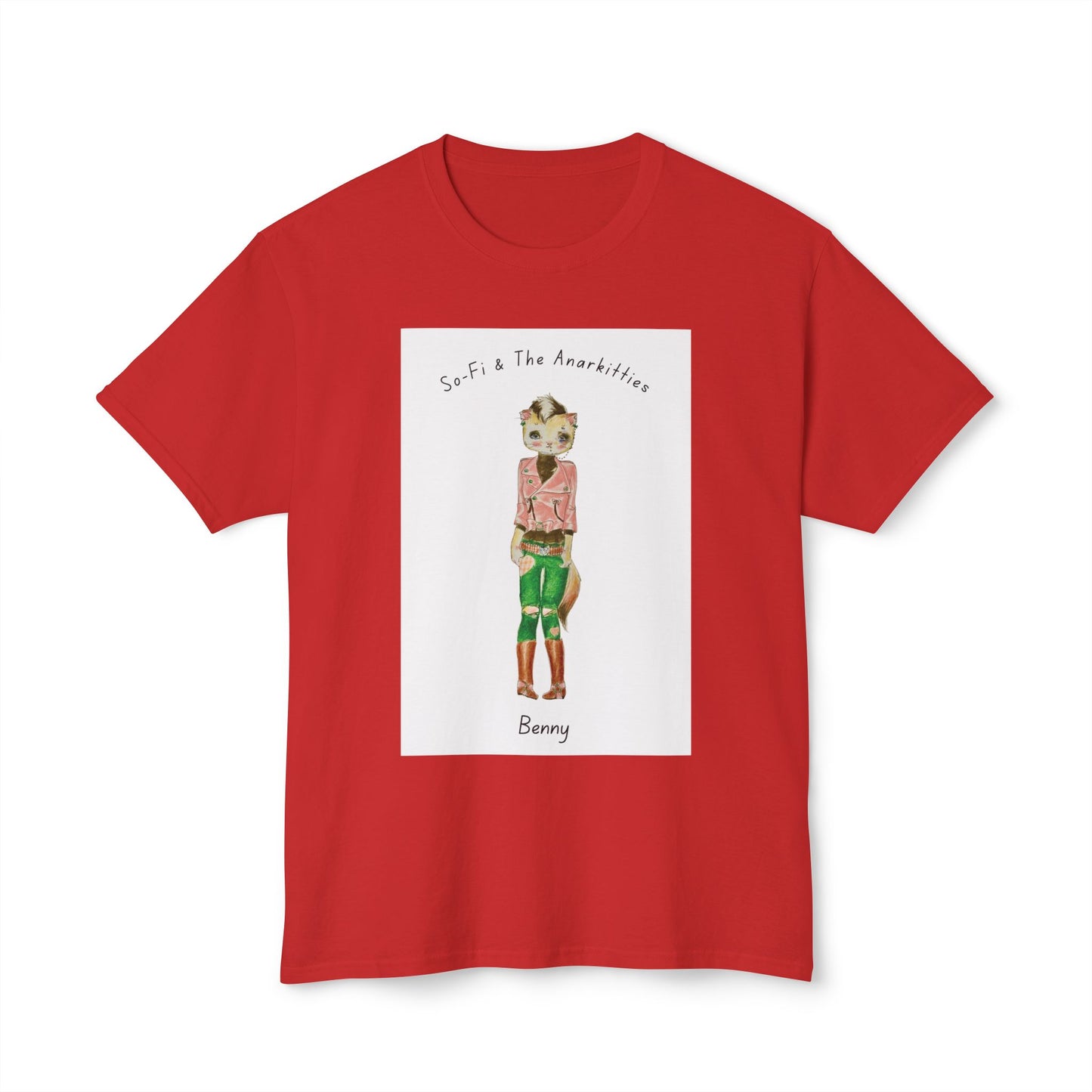 Benny of So-Fi & The Anarkitties - Cozy Cotton Tee for Everyday and Beyond