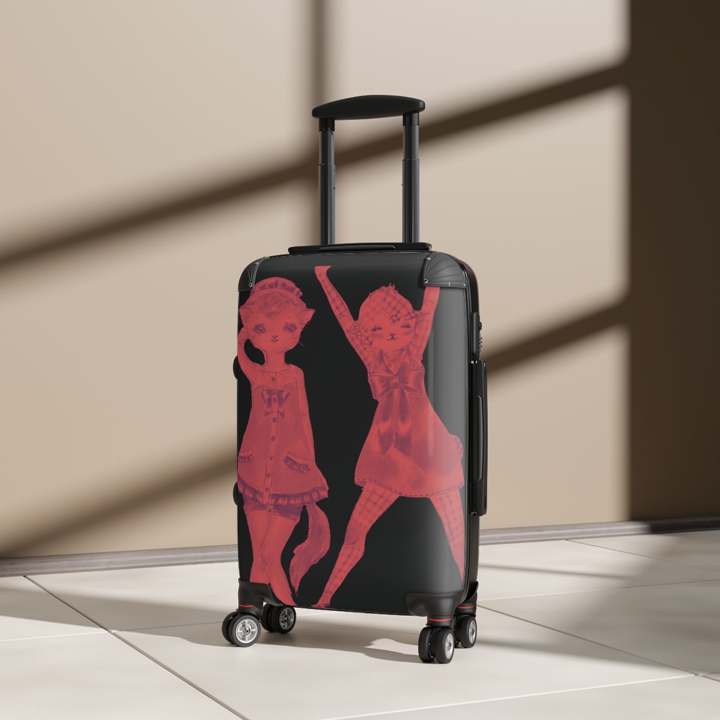 Vermillion Shimmy Kitties - Various Sizes of Suitcases & Luggage for World Travel and Domination.