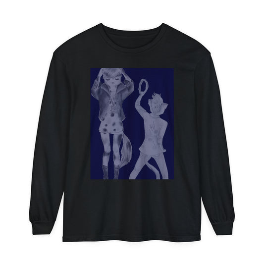 Rock On, Goth Girl Kitties - Winter is Upon Us - Cozy Ring-Spun Cotton Jersey Long Sleeve Tee