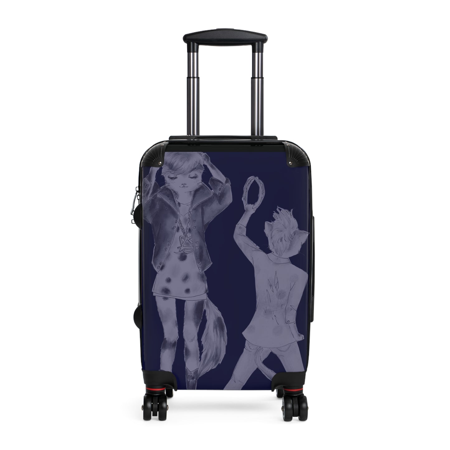 Rock On, Goth Girl Kitties - Various Sizes of Suitcases & Luggage for World Travel and Domination.