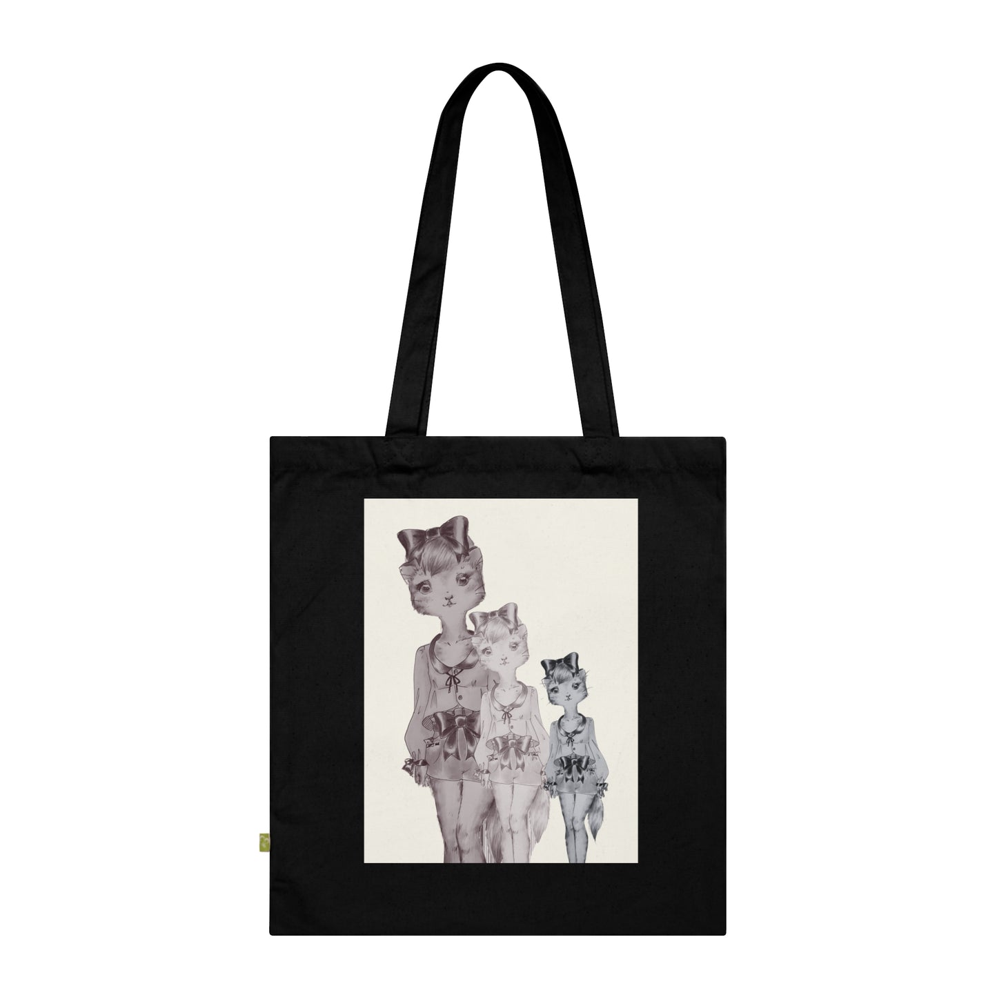 Troika is Judging You - Black Organic Canvas Tote Bag for the Revolution