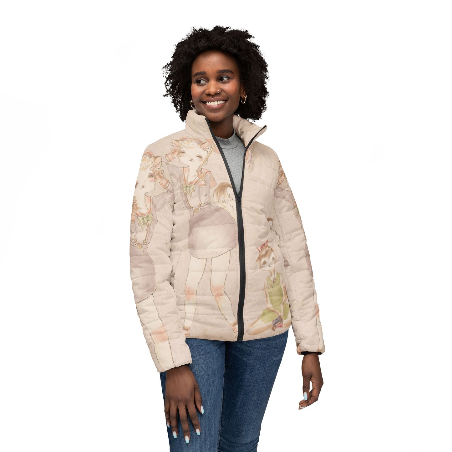 Ode to Carson McCullers - Keepin' It Real Women’s Puffer Jacket