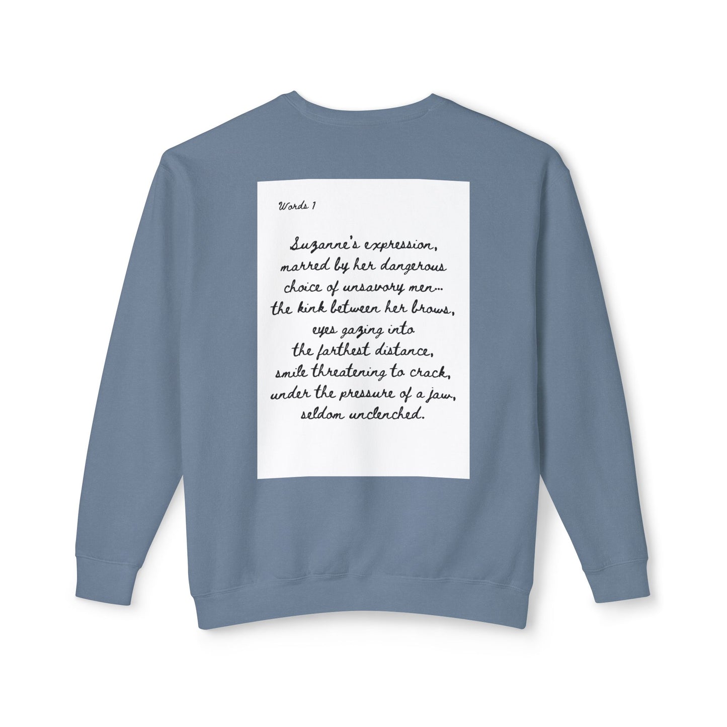 Dark Squiggles & Prose 1 by R. Gallay - Cozy Unisex Crewneck Sweatshirt For Days of Ennui