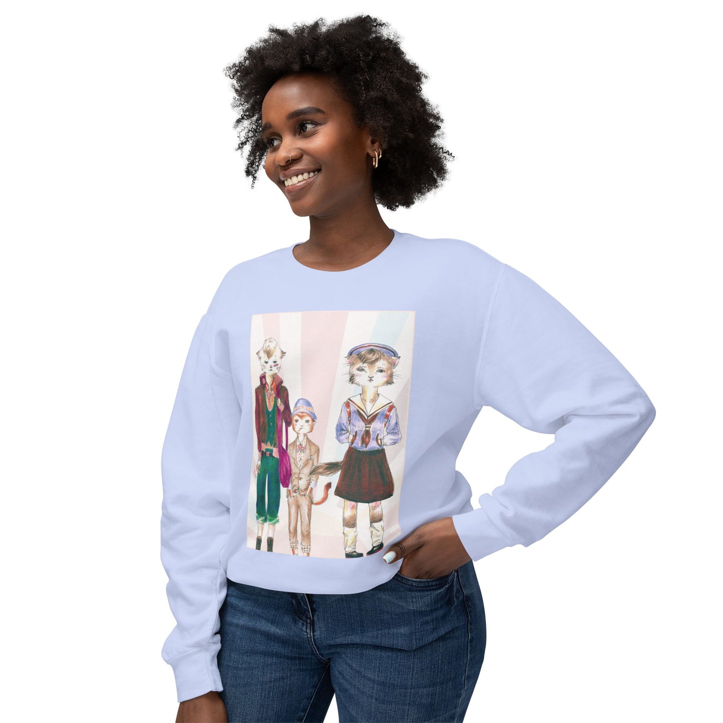 Les Halles Kitties - Cozy Ring-Spun Sweatshirt For Suffragettes