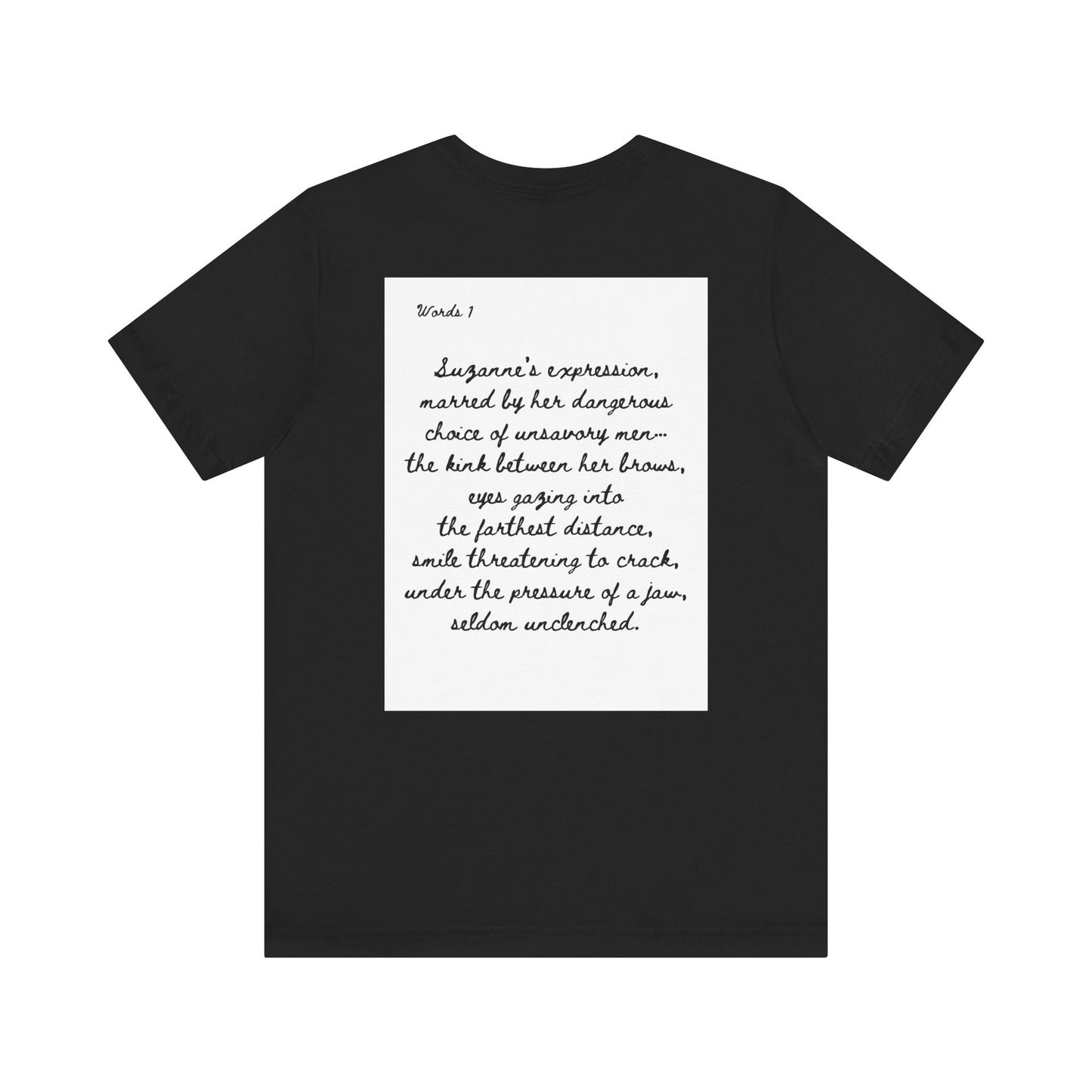 Dark Squiggles & Prose 1 by R. Gallay - Cozy Unisex Heavy Cotton Tee For Days of Ennui