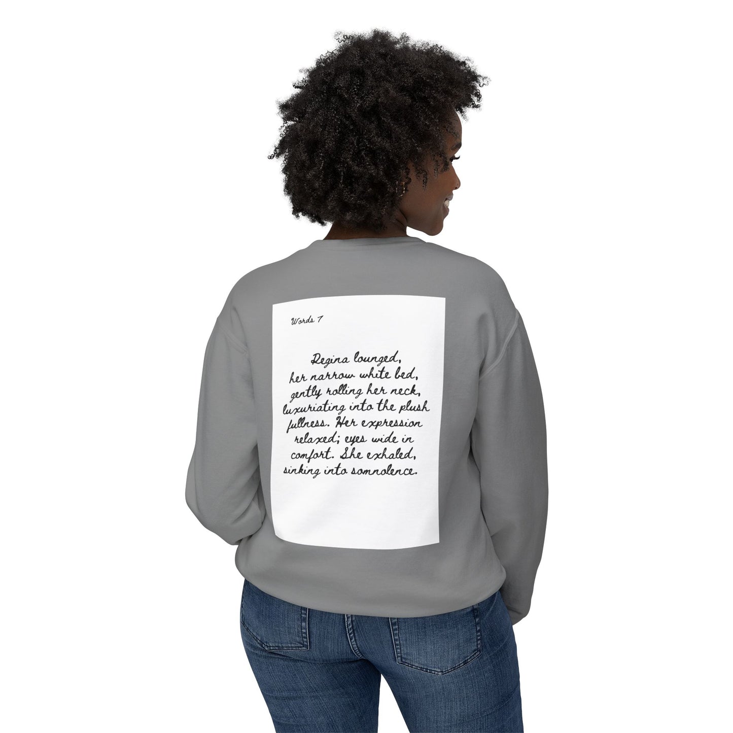 Dark Squiggles & Prose 7 by R. Gallay - Cozy Unisex Crewneck Sweatshirt For Days of Ennui