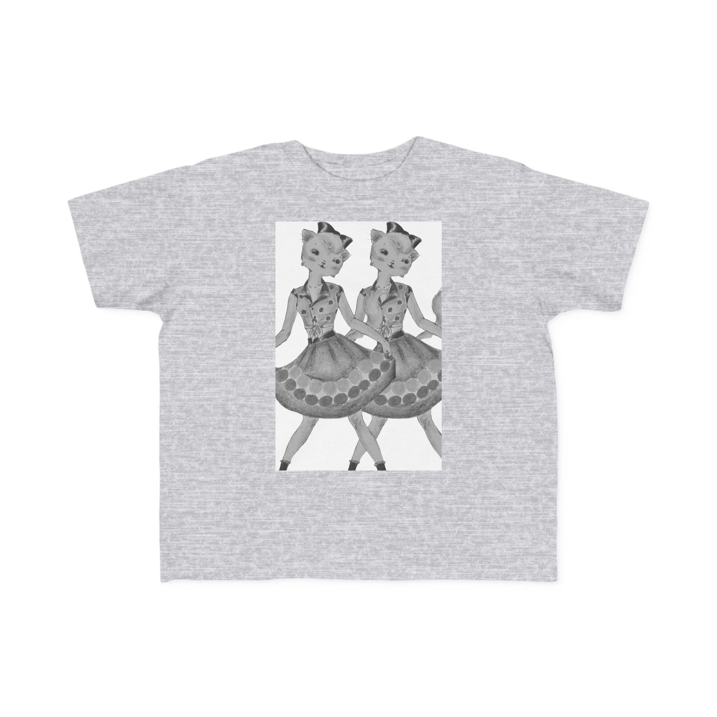 Maddie, Maddie - Dancing Kitties - Toddler's Jersey Tee for Running, Playing & Dancing with Style