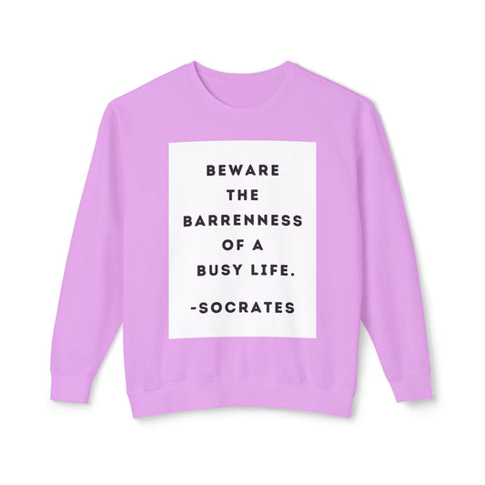 Socrates - Beware - Cozy Ring-Spun Sweatshirt For Suffragettes