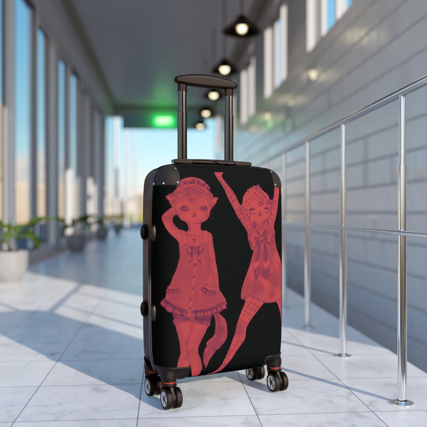 Vermillion Shimmy Kitties - Various Sizes of Suitcases & Luggage for World Travel and Domination.