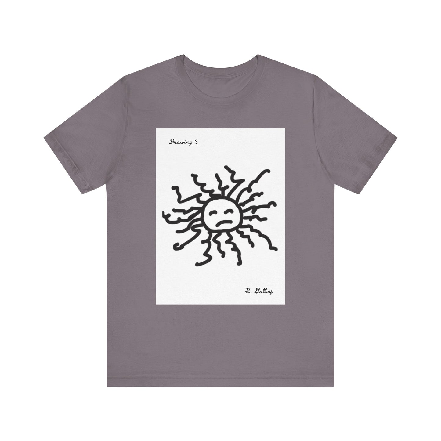 Dark Squiggles & Prose 3 by R. Gallay - Cozy Unisex Heavy Cotton Tee For Days of Ennui