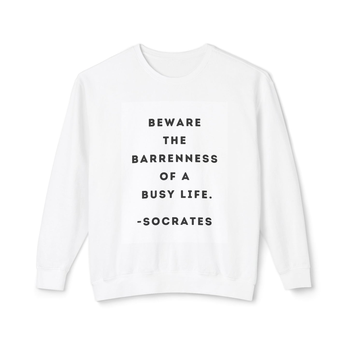 Socrates - Beware - Cozy Ring-Spun Sweatshirt For Suffragettes