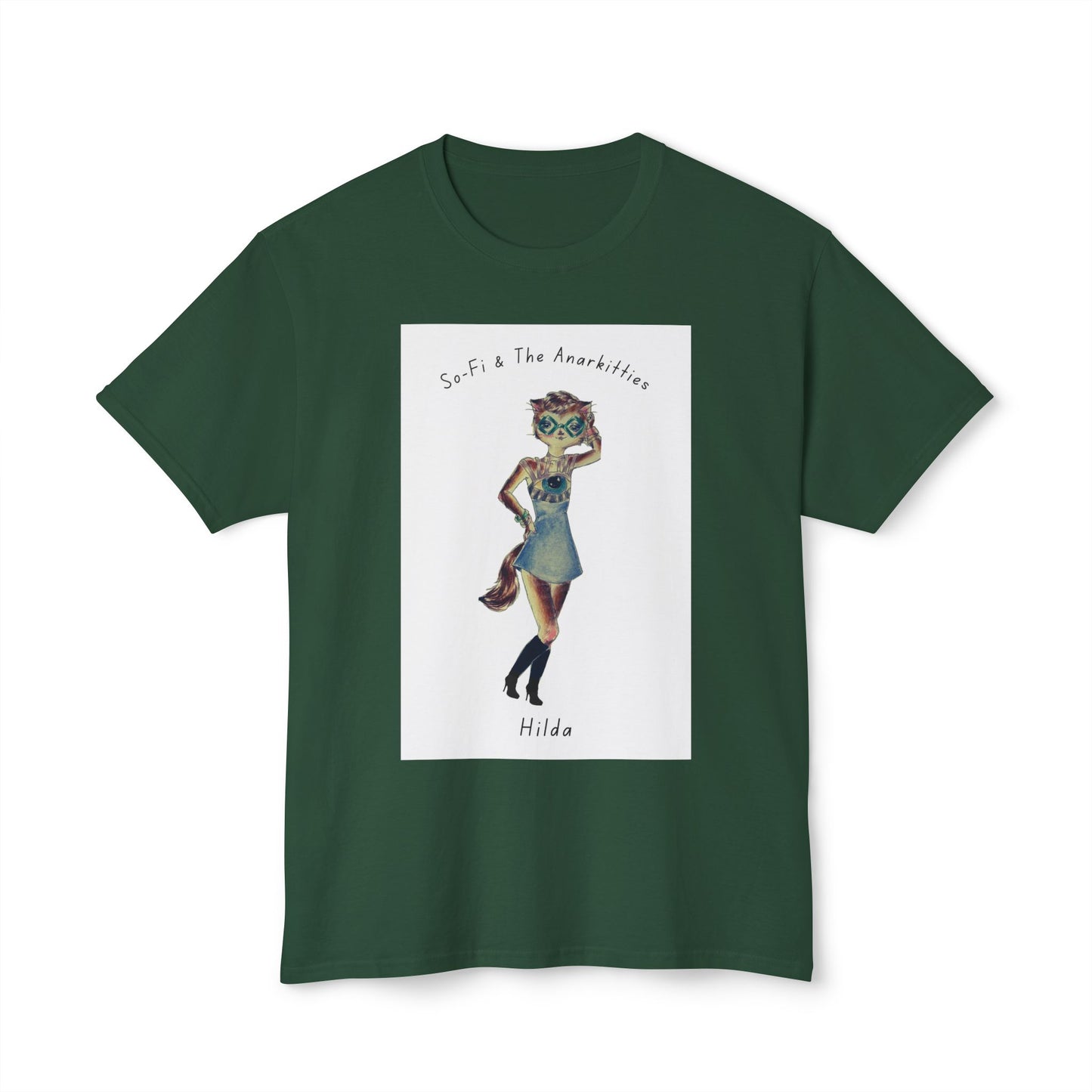 Hilda of So-Fi & The Anarkitties - Cozy Cotton Tee for Everyday and Beyond