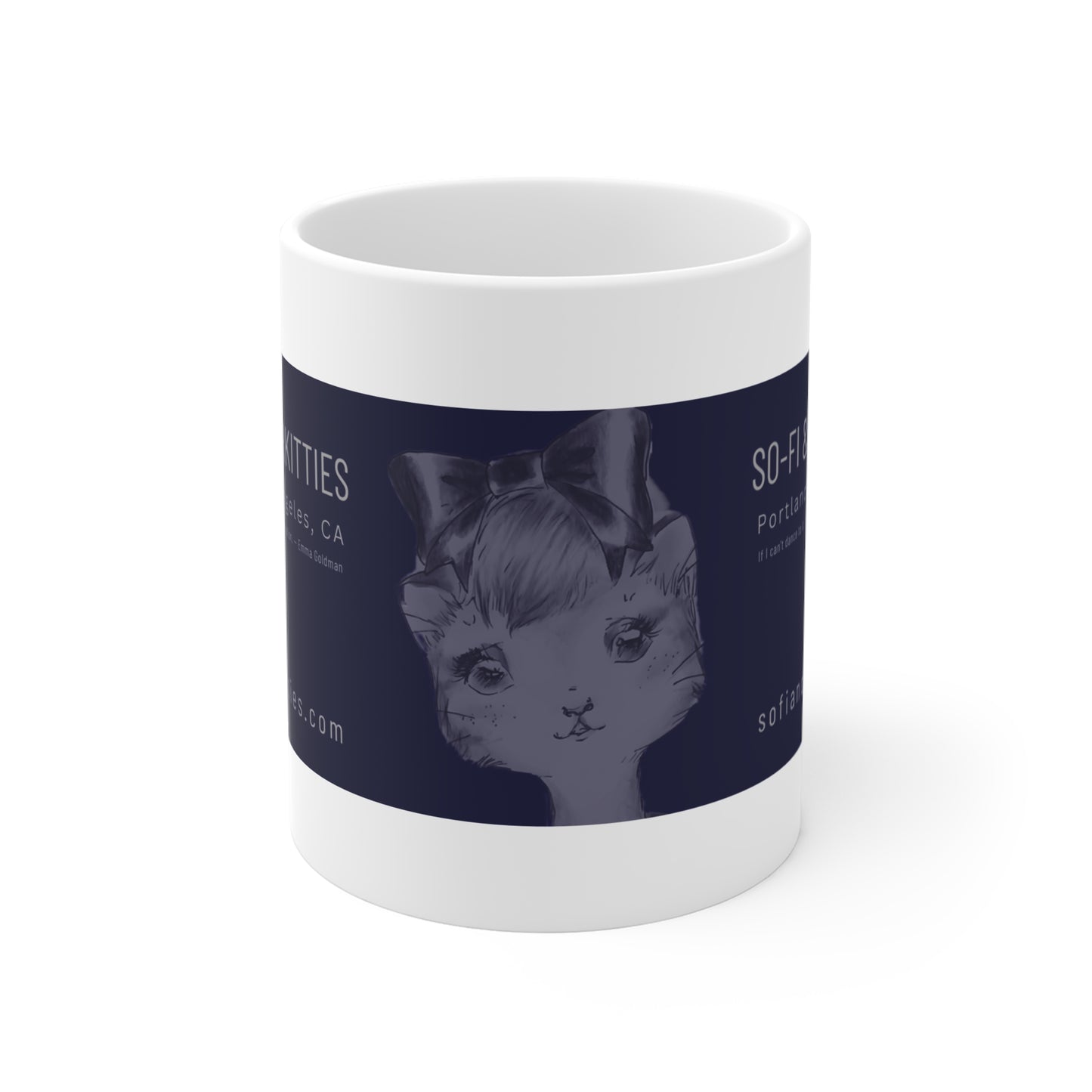 So-Fi & The Anarkitties - Rock On, Goth Girl Branded Morning Coffee Mug 11oz