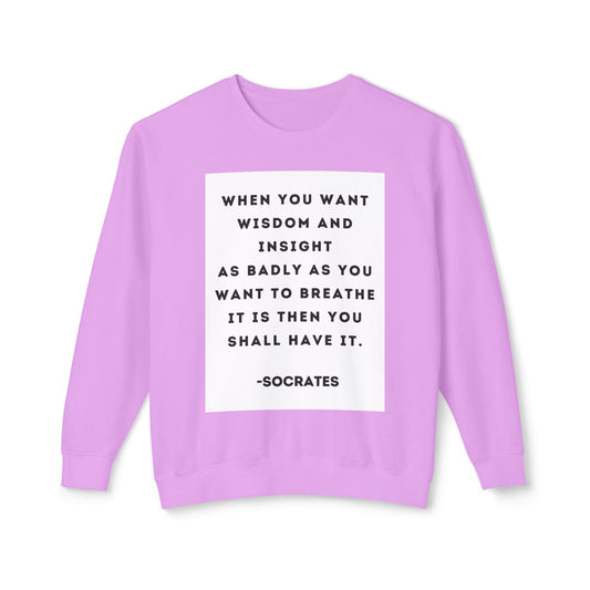 Socrates - Wisdom - Cozy Ring-Spun Sweatshirt For Suffragettes