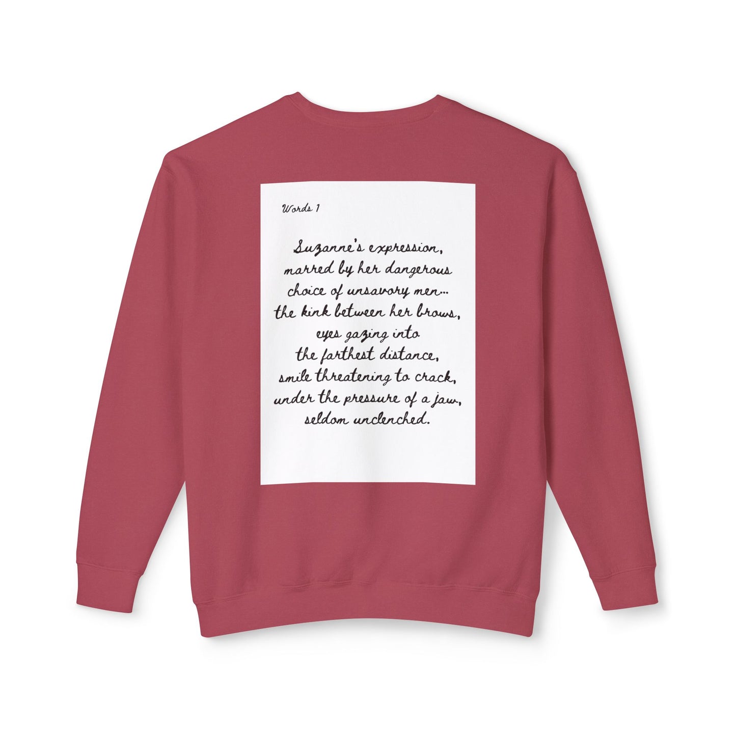 Dark Squiggles & Prose 1 by R. Gallay - Cozy Unisex Crewneck Sweatshirt For Days of Ennui