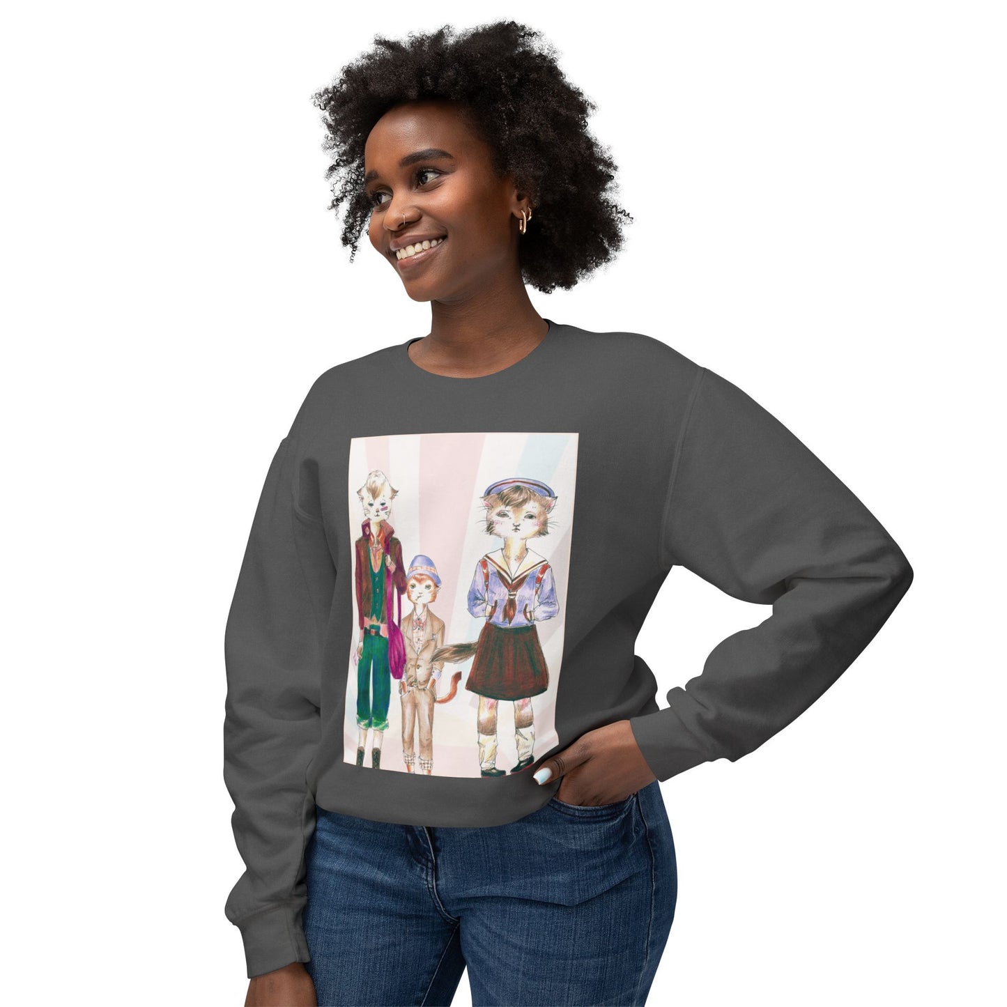 Les Halles Kitties - Cozy Ring-Spun Sweatshirt For Suffragettes