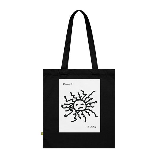 Dark Squiggles & Prose 3 by R. Gallay - Organic Cotton Tote Bag For Days Of Ennui