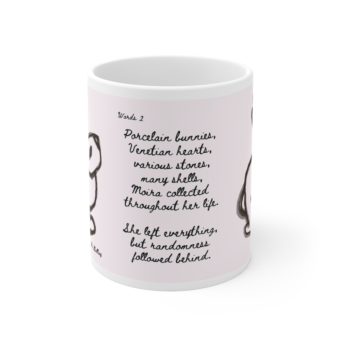 Dark Squiggles & Prose 2 by R. Gallay - Coffee Mug For Days of Ennui - 11oz