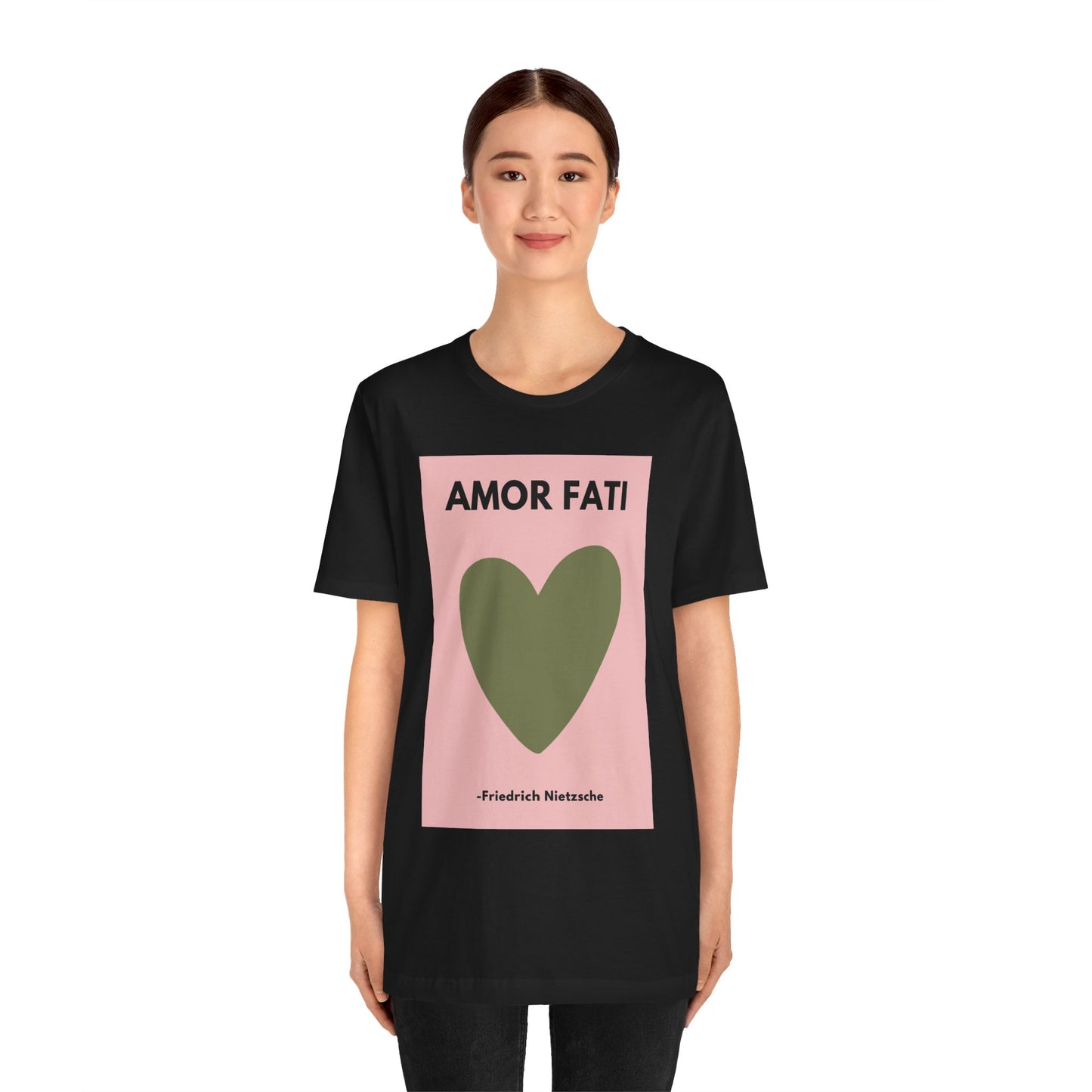 Amor Fati - Amor Fati - Love of Fate- - Slinky Ring-Spun Unisex Jersey Short Sleeve Tee