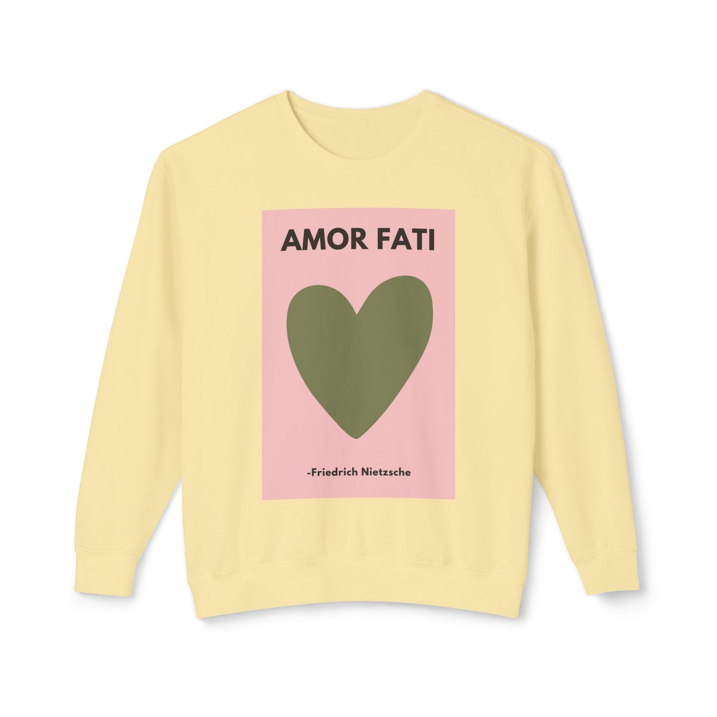 Amor Fati - Amor Fati - Love of Fate -  Cozy Ring-Spun Sweatshirt For Brooding Existentialists