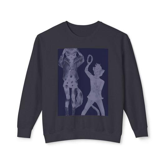 Rock On, Goth Girl Kitties - Cozy Ring-Spun Sweatshirt For Suffragettes