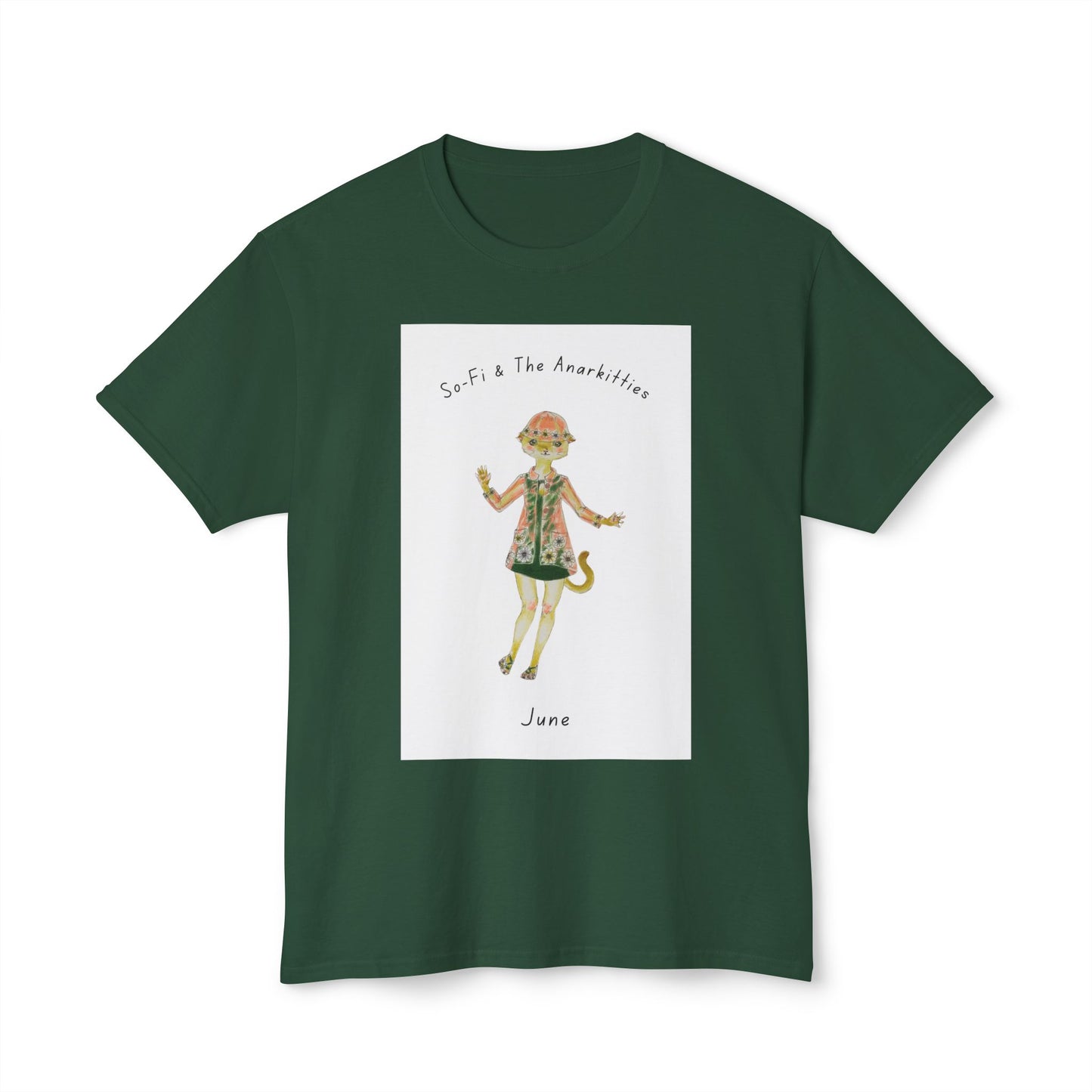 June of So-Fi & The Anarkitties - Cozy Cotton Tee for Everyday and Beyond