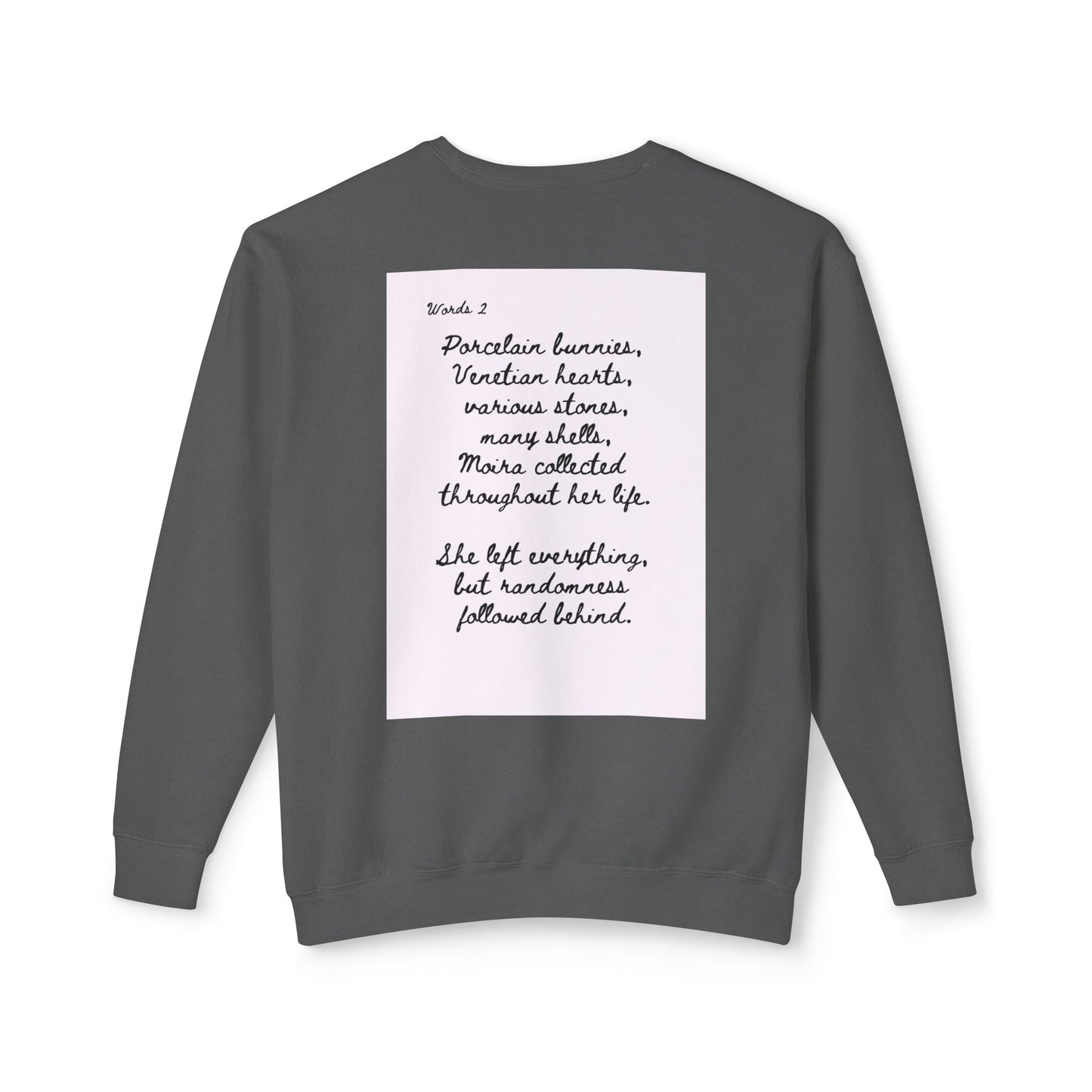 Dark Squiggles & Prose 2 by R. Gallay - Cozy Unisex Crewneck Sweatshirt For Days of Ennui