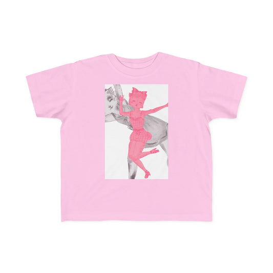 Heather & Ginger - Dancing Kitties - Toddler's Jersey Tee for Running, Playing & Dancing with Style