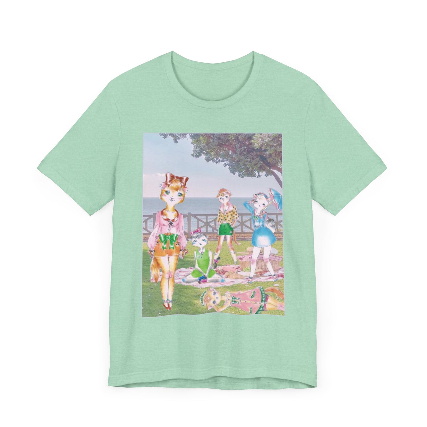 Sunday In The Park With The Anarkitties - Cozy, Slinky Light-Weight Ring-Spun Jersey Tee