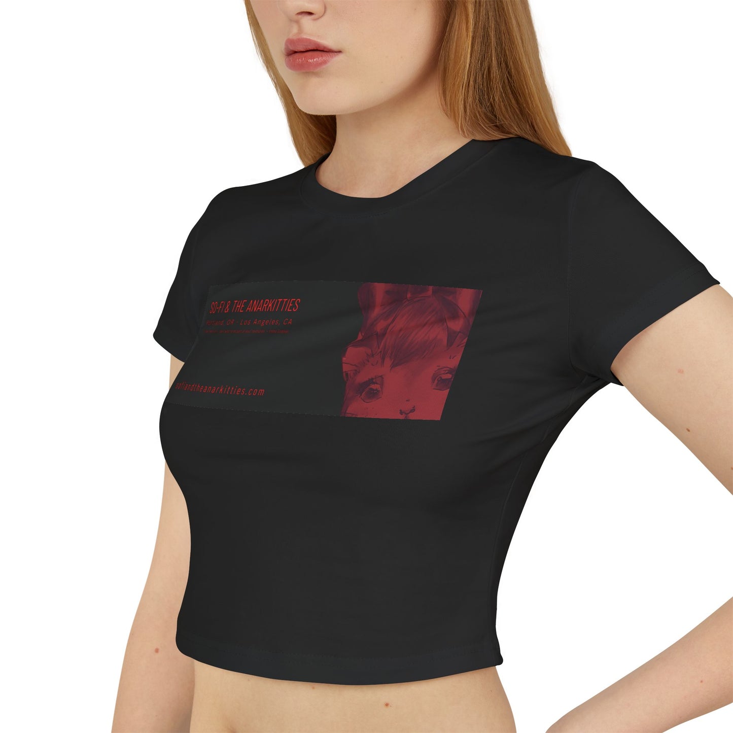 So-Fi & The Anarkitties - Vermillion Branded Women's Baby Tee