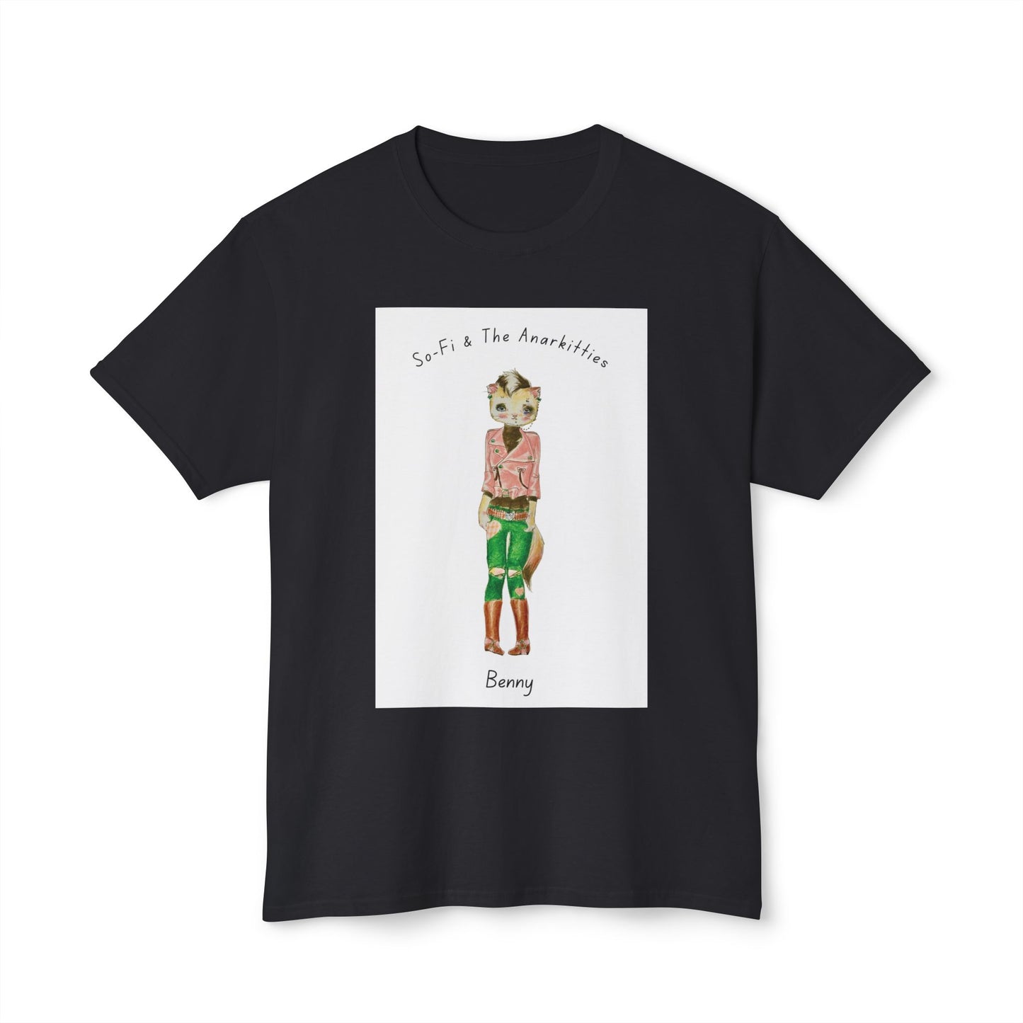 Benny of So-Fi & The Anarkitties - Cozy Cotton Tee for Everyday and Beyond