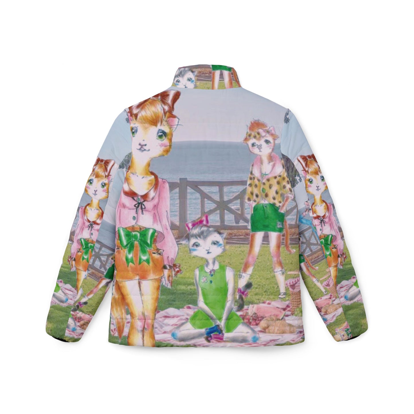 Sunday in the Park with the Anarkitties - Keepin' It Real Women’s Puffer Jacket