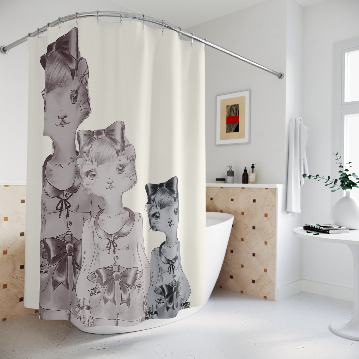 Troika is Judging You - Dramatic Shower Curtain for Everyday