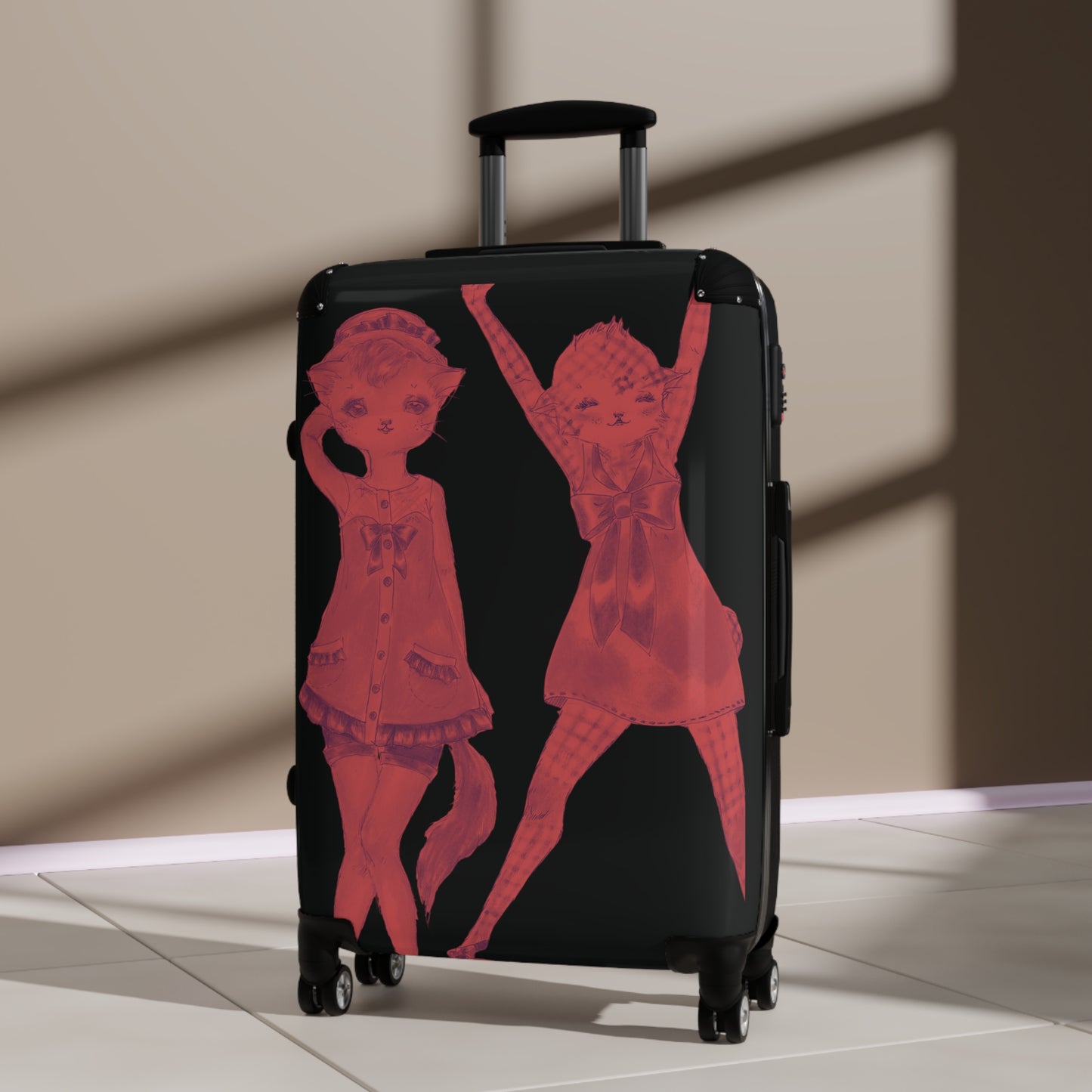 Vermillion Shimmy Kitties - Various Sizes of Suitcases & Luggage for World Travel and Domination.