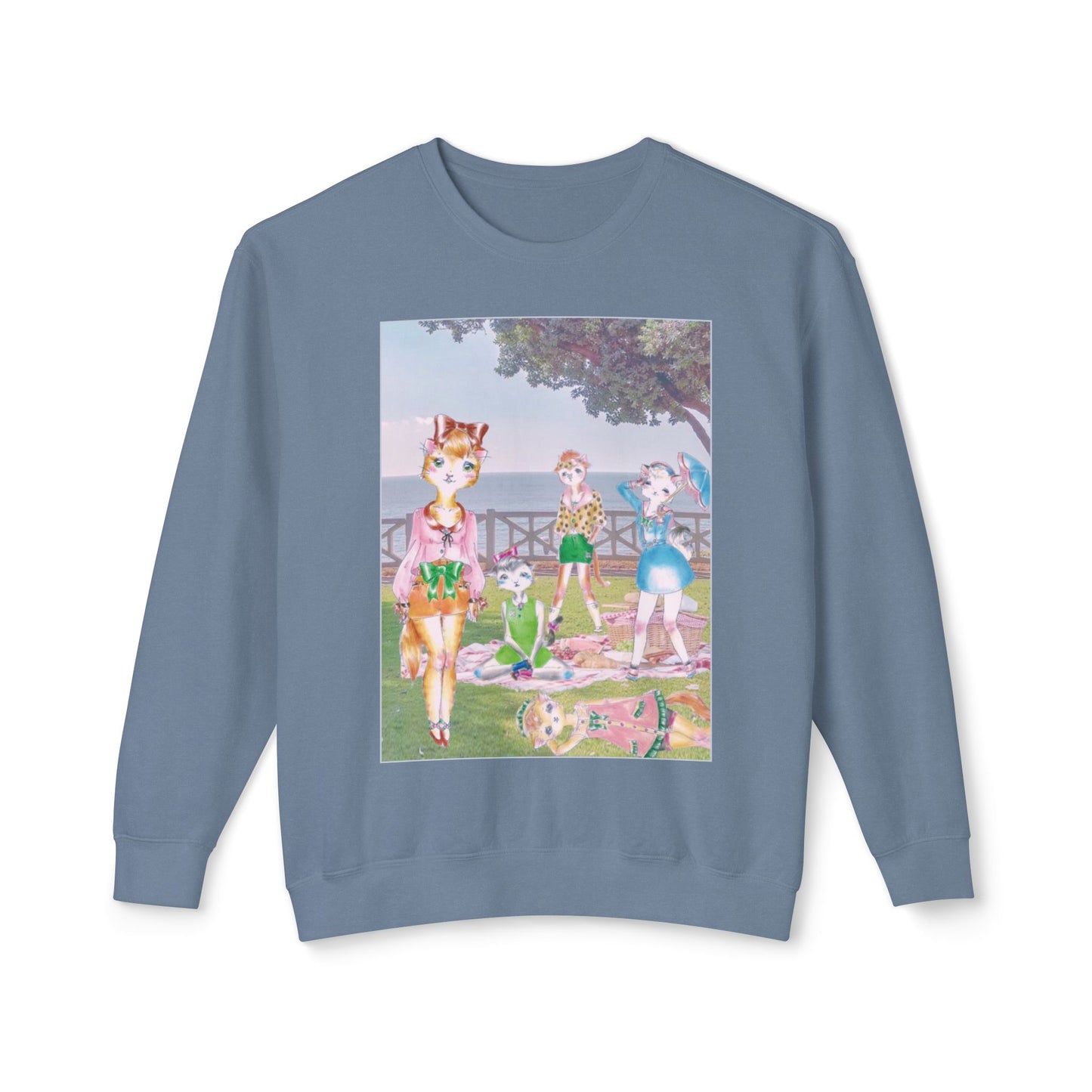 Sunday In The Park With The Anarkitties - Cozy Ring-Spun Sweatshirt For Suffragettes