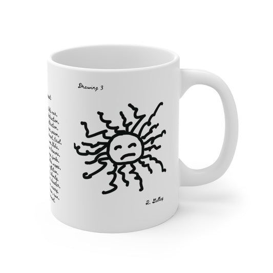 Dark Squiggles & Prose 3 by R. Gallay - Coffee Mug For Days of Ennui - 11oz